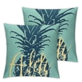thumbnail image 1 of PIKWEEK Pillow Covers Summer Colorful Fresh Pineapple Tropical Fruit Cotton  Throw Pillow Case Cushion Cover Outdoor Home Couch Decorative Set of 2 Multiple specifications, 1 of 7