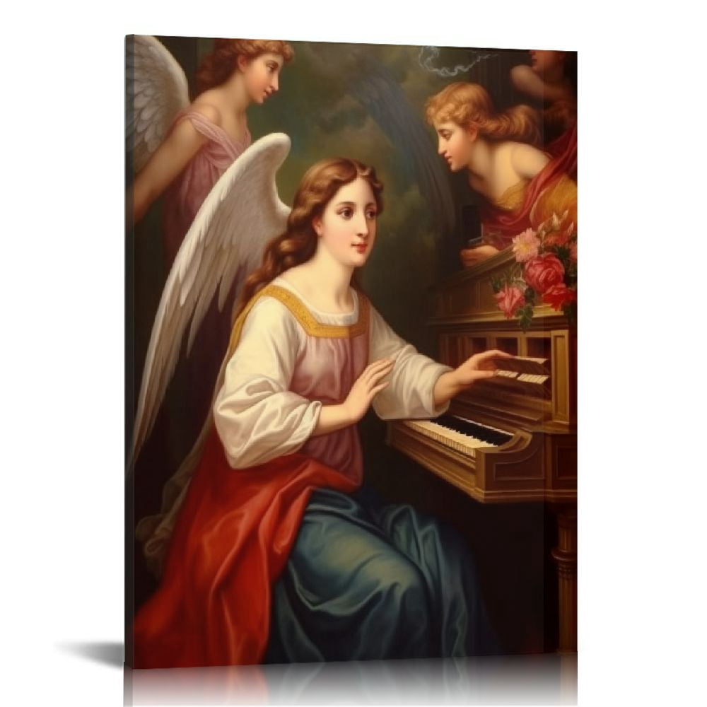 PIKWEEK ST CECILIA Catholic Patron Saint of Musicians Poster Canvas ...