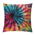 thumbnail image 1 of PIKWEEK Satin Pillowcase for Hair and Skin Pillowcase Standard Size Abstract Retro Tie Dye Circle Pattern Pillow Cases Cooling Satin Pillow Covers with Zipper Closure, 1 of 5