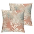 thumbnail image 1 of Wuche Sea Starfish Pillow Case Beach Pillow Pink Coral Pillow Covers Nautical Throw Pillow Cover Set of 2 for Bedroom Beachy Room Summer Outdoor Decor Multiple specifications, 1 of 6