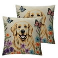thumbnail image 1 of PIKWEEK  Spring Pillow Covers Golden Retriever Yellow Lab Throw Pillowcase Hello Spring Home Sofa Holiday Cushion Case Farmhouse Dog Spring Decorations, 1 of 6