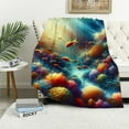thumbnail image 1 of PIKWEEK Sunlit Underwater World Blanket, Bright Marine Design, Comfy Ideal for Home &amp; Office, Loved by Adults and Kids, 1 of 6