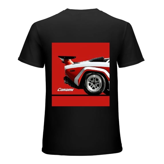 PIKWEEK Super car poster, cool super car artwork pictures, shirt short sleeved design art display, T-shirt children's gift casual breathable men, women, boys and girls Black
