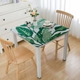 thumbnail image 1 of PIKWEEK Tablecloth Banana Leaves Tropical Palm Leaves Square Table Cover white, 1 of 7