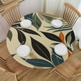 thumbnail image 1 of PIKWEEK Tablecloths Modern Tropical Leaves Minimalist Aesthetic Leaf Decorative White, 1 of 8