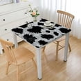 thumbnail image 1 of PIKWEEK Texture Repeating Graphic Monochrome Skin Pattern Seamless Snow Leopard Abstract Table Cloth white, 1 of 7