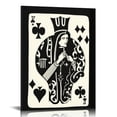 thumbnail image 1 of PIKWEEK Trendy Retro Feeling Lucky You Poster Funky 8 Ball Dice Cherry Canvas Wall Art Queen Poker Prints Poster for Room Aesthetic Girl Dorm Bedroom Wall Decor Trendy 16x20 in, 1 of 4