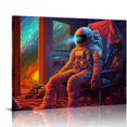 thumbnail image 1 of PIKWEEK  Trippy Reality Canvas Art - Home Decor Wall Art Print Poster Painting Large, 1 of 5