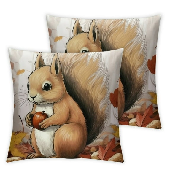 Wuche  Vintage Ocean Seahorse Throw Pillow Cover Coastal Nautical Pillowcase Decor Square White Sofa Couch Bed Decorative Cushion Cover Pillow Csse 2pc