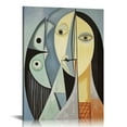 thumbnail image 1 of PIKWEEK Wall Art Canvas Wall Art Framed Wall Art Simple Wall Decor Aesthetic Wall Art(grey,, 1 of 5