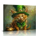 thumbnail image 1 of PIKWEEK Watercolor St. Patrick's Day gnome, Spring clipart, Watercolour clipart, St. Patrick's Day printable, St. Patrick's Day, Canvas Wall Art, Canvas Prints, 1 of 5