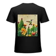 thumbnail image 1 of Wuche  retro cactus Arizona succulent plant, designed shirt, artistic display, T-shirt lover gift casual breathable men, women, boys, girls, children Black, 1 of 4