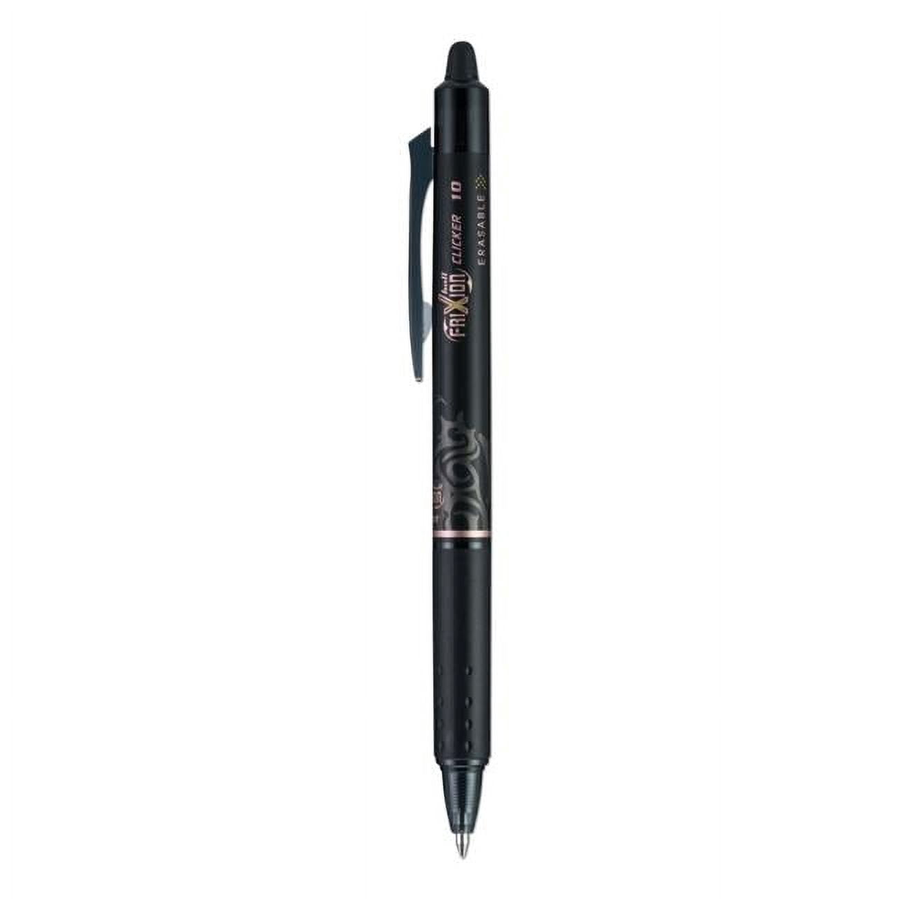 PIL 1.0 mm FriXion Clicker Erasable Retractable Gel Pen, Black Ink
