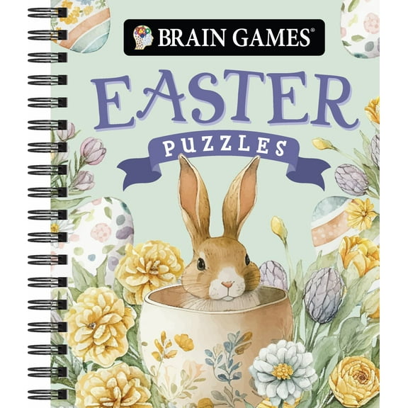 PIL EDITED: Brain Games - Easter Puzzles (Spiral-Bound)