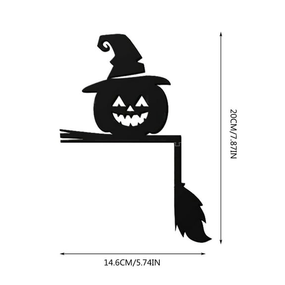 PILE Halloween Home Decor Halloween Acrylic Door Sticker Holiday Decoration Self-adhesive Mirror Sticker