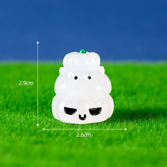 PILE Halloween Home Decor Miniature Glowing-in-the-dark Halloween Creativing Cute Ghost Devil Pumpkin Decorations DIY Accessories Resin Knick-knacks Halloween Gifts