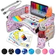 thumbnail image 1 of PILLANI Kids Travel Tray for Car - Car Seat Tray for Kids Travel, Road Trip Essentials, Carseat Table for Roadtrip Activities - Must Have Toddler Lap Desk Organizer for Airplane - Car Accessories, 1 of 7