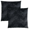 thumbnail image 1 of Pillows, Set Of 2, 18 X 18 Square, Insert Included, Decorative Throw, Accent, Sofa, Couch, Bedroom, Polyester, Hypoallergenic, Black, Modern, 1 of 3