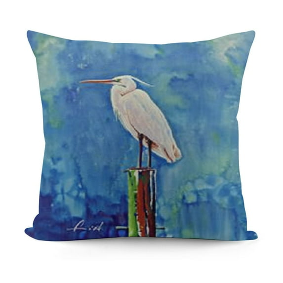 PILLOWCASE Egret Fabric Standard Pillowcase Lightweight Super Soft Easy Care Decorative Artwork Pillowcase, Standard