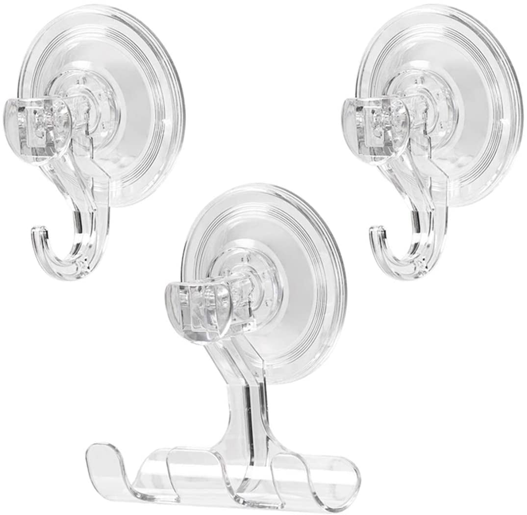 PILLYBALLA Suction Hooks Removable and Reusable Razor Hook for Shower