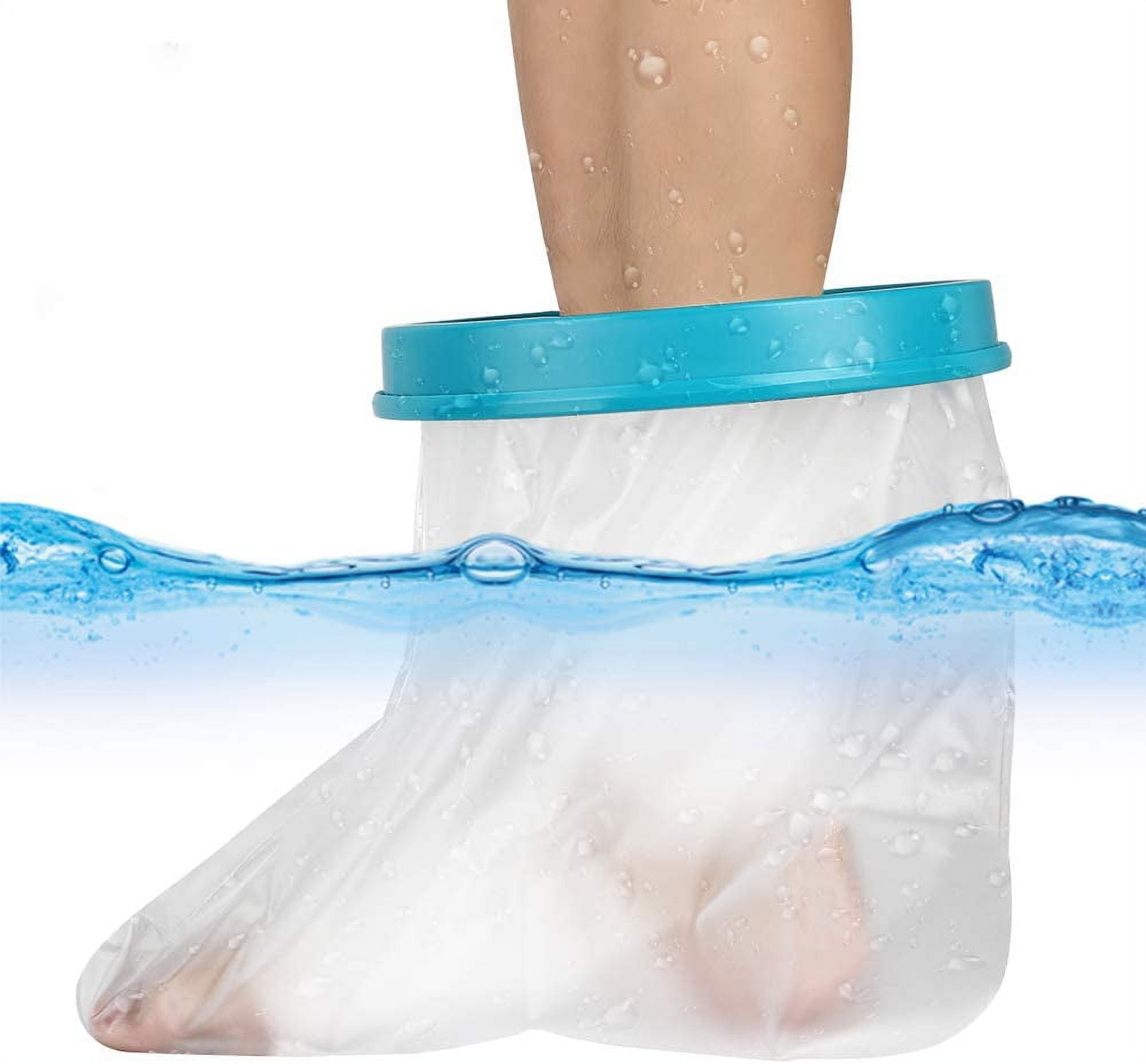 PILLYBALLA Waterproof Foot Cast Cover, Ankle Wound Protector for Shower