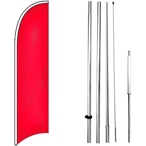 PILONG Guns & Ammo Windless Feather Swooper Flag Kit Banner Sign rb-h L$$Other