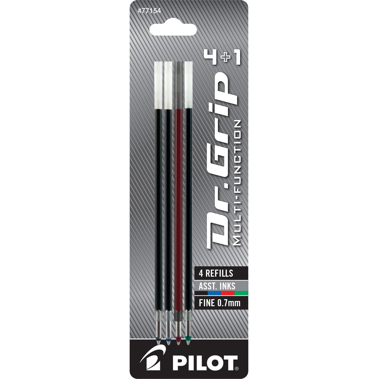PILOT Dr. Grip 4+1 Ballpoint Pen Refills Fine Point, MultiColor Ink
