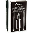 thumbnail image 1 of PILOT Extra Fine Point Permanent Markers, Black Ink, 12-Pack (44102), 1 of 2