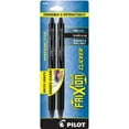 thumbnail image 1 of PILOT FriXion Clicker Erasable, Refillable & Retractable Gel Ink Pens, Fine Point, Black Ink, 2-Pack (31460), 1 of 3