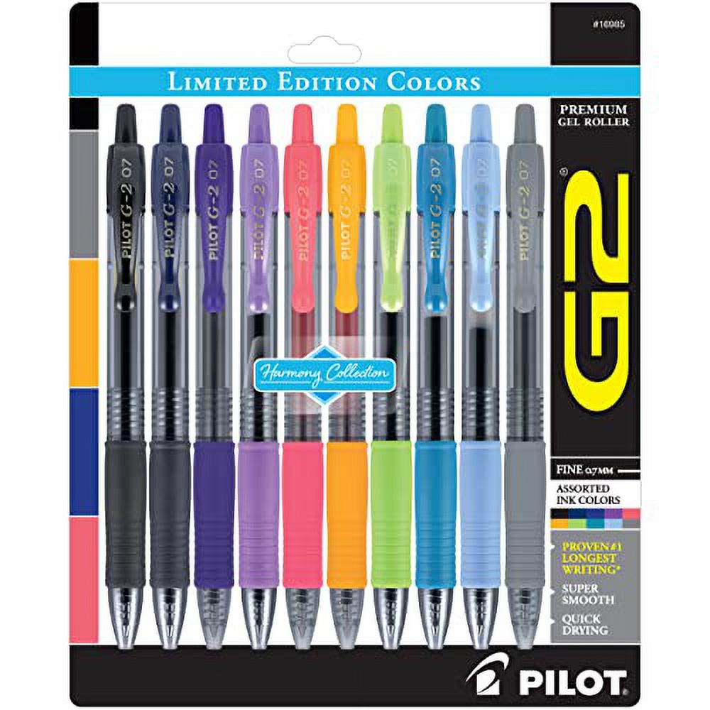 PILOT G2 Limited Edition Harmony Ink Collection Retractable Gel Pens, 0 ...