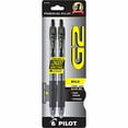 thumbnail image 1 of Pilot G2 Retractable Gel Ink Pens, Bold Point, Black, 2 Pack, 17510781 (Pack of 6), 1 of 1