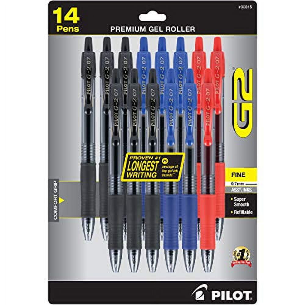 Pilot FriXion Ball Erasable Gel Pen, Fine Point 0.7mm, Assorted Ink Colors,  8 ct