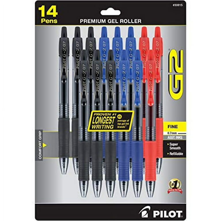 Pilot G2 Pen Blue 1.0MM Bold Gel Rollerball, Comfort Grip , Refillable