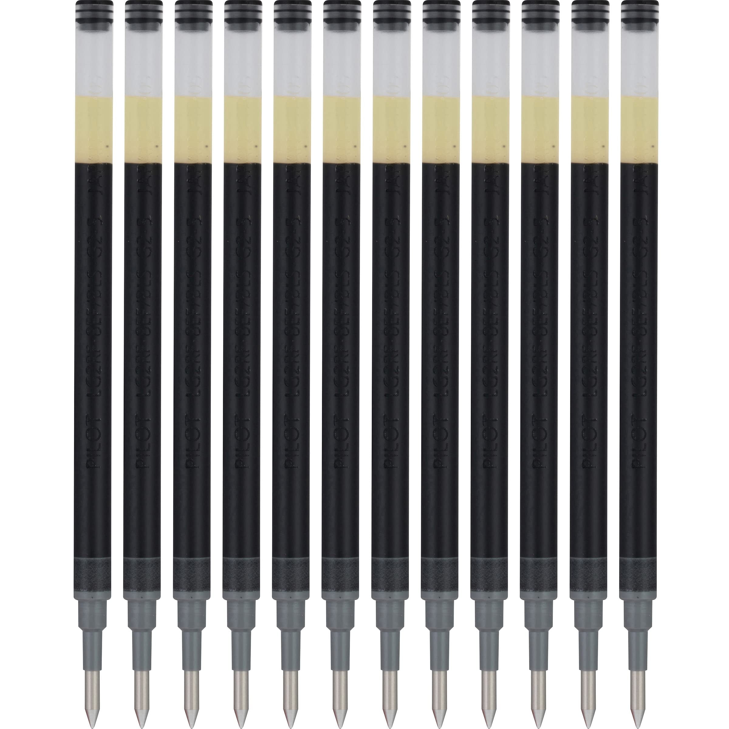 PILOT Pen G2 Gel Ink Refills For Rolling Ball Pens, Extra Fine Point, 0.5mm, Black Ink, 12-Pack