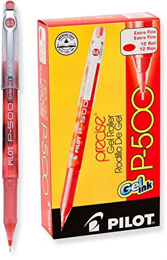 PILOT Precise P500 Gel Ink Rolling Ball Stick Pens, Marbled Barrel