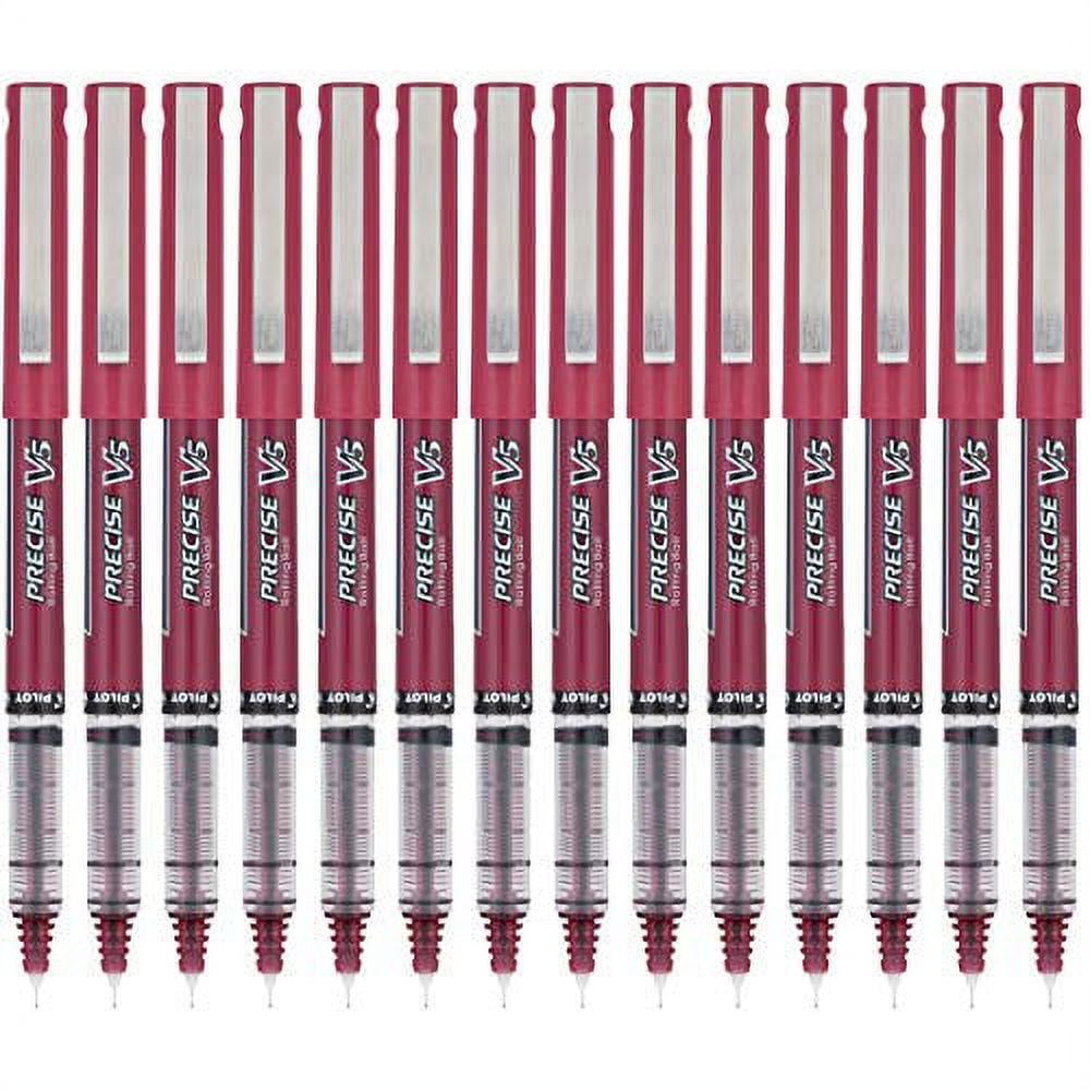 Pilot - Precise V5 Roller Ball Stick Pen, Needle Pt, Black Ink, 0.5mm Extra  Fine - Dozen - Sam's Club