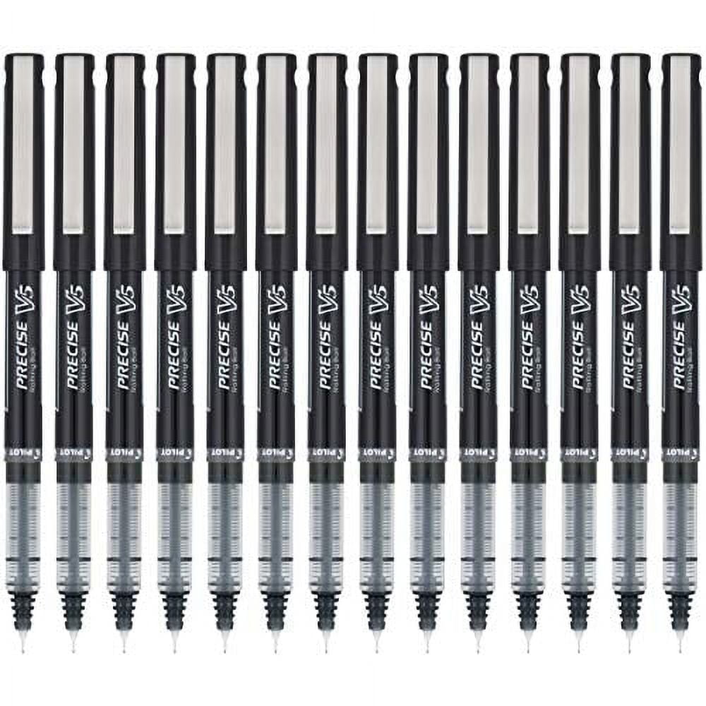 Precise Ink Pen Pilot, Precise V5, Capped Liquid Ink Rolling Ball Pens, Extra Fine ...