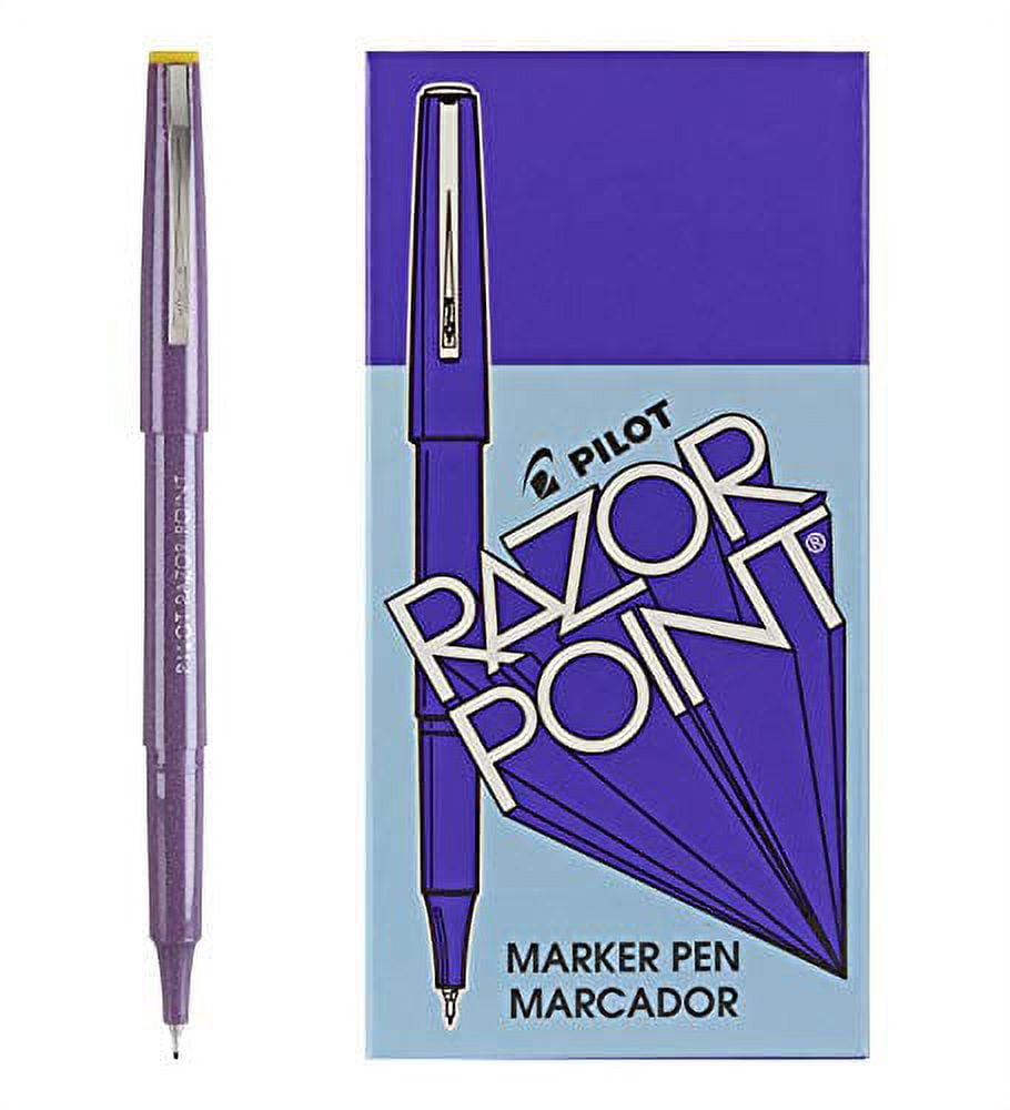 PILOT Razor Point Fine Line Marker Stick Pens, Ultra-Fine Point (0.3mm ...