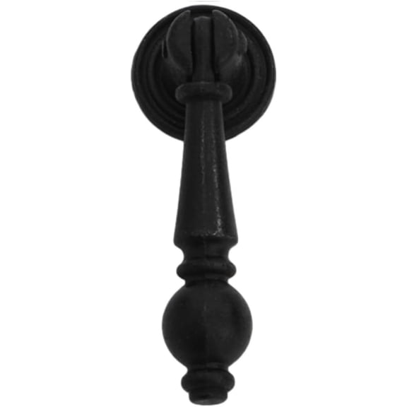 PILYON Cabinet Knobs 10 Pack Ring Black Hanging Ring Drawer Ring Single Hole Pull Ring Cabinet Door Handle Black Bronze