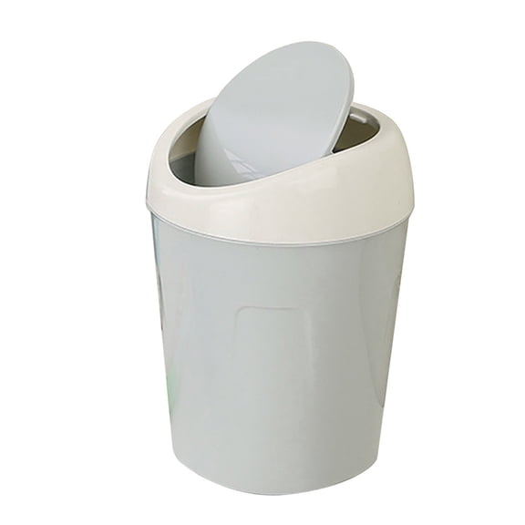 PIMOXV Kitchen Swing Lid Garbage Can, Gray