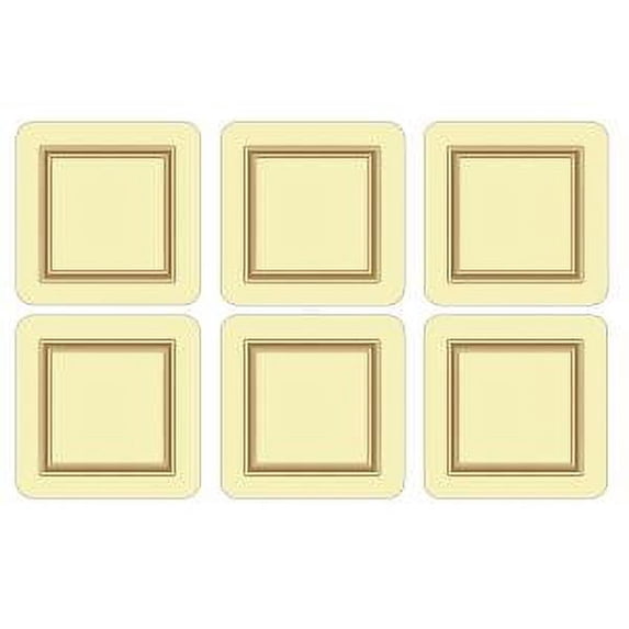 Pimpernel - Classic Cream Coasters Set of 6and Gifts Classic Cream Coasters S/6