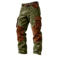 thumbnail image 1 of PIMSSY Men Casual Pants Comfortable Stretch Trousers With Pockets For Daily Wear And Outdoor Activities Male Boho Solid Color Slacks, 1 of 3