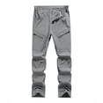 thumbnail image 1 of PIMSSY Men Casual Pants Straight Fit Comfortable Lightweight Elastic Waist With Zipper Pockets For Daily Wear Home Outdoor Hiking Spring Summer Fall Male Fashionable Solid Color Slacks, 1 of 7