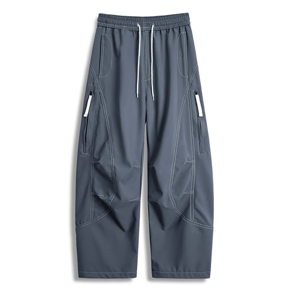 PIMSSY Men Pants Fall Casual Pants Men's Casual Pants Functional Rushing Pants Couple Outdoor Pants Male Soft Solid Color Slacks