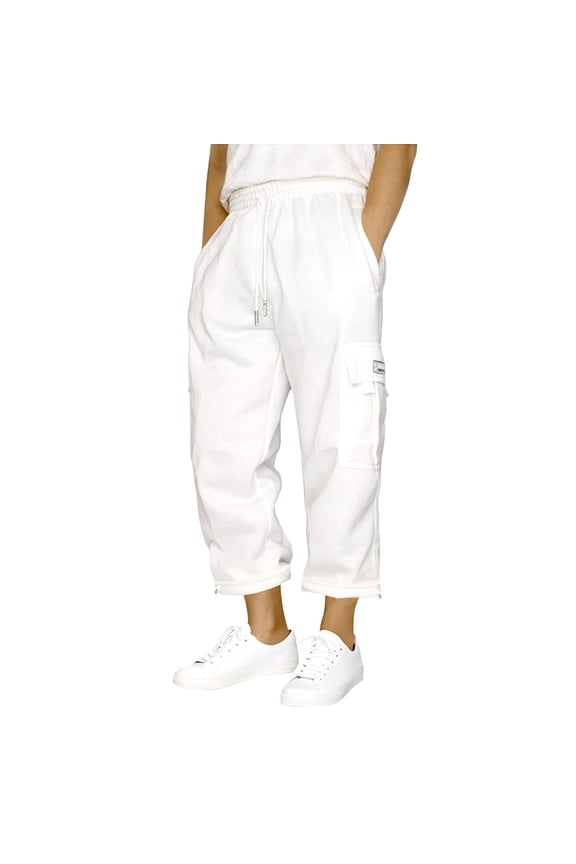 Men Pants Jogging Bottoms Men's Wide Baggy Sweatpants Summer Elastic Waist Jogging Trousers Wide Leg Sports Casual Sports Cargo Pants With Pockets Drawstring Male Breathable Solid Color Slacks