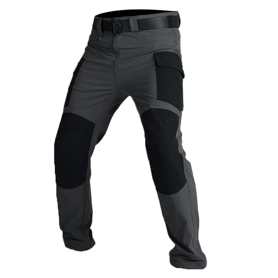 PIMSSY Men Pants Soft Pants Outdoor Casual Workwear With Functional Design For Hiking And Daily Male Boho Solid Color Slacks
