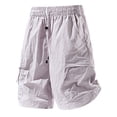 thumbnail image 1 of PIMSSY Men Shorts Lightweight Summer Outdoor Sports Casual Jogging Breathable And Training Loose Shorts Comfort Solid Color Bottoms, 1 of 3