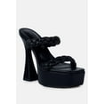thumbnail image 1 of PIN-UP Black Braided High Heel Sandals, 1 of 8