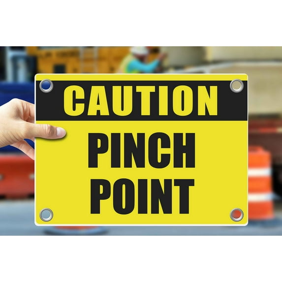PINCH POINT | Warning Notice Caution Danger 3mm PVC Sign