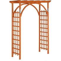 PINDEE 85in Wooden Arbor, Wedding Arch for Ceremony, Wood Trellis for Plant Climbing, Christmas Decor Pergola for Garden Backyard, Lawn The appearance is exquisite, fashionable, and high-end.
(Teak)